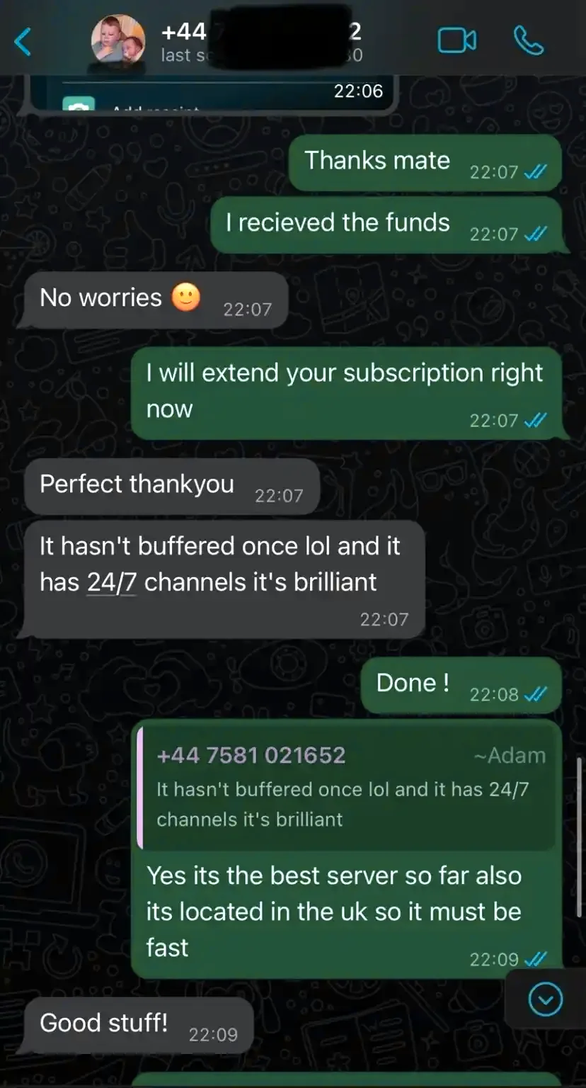IPTV happy customer 1