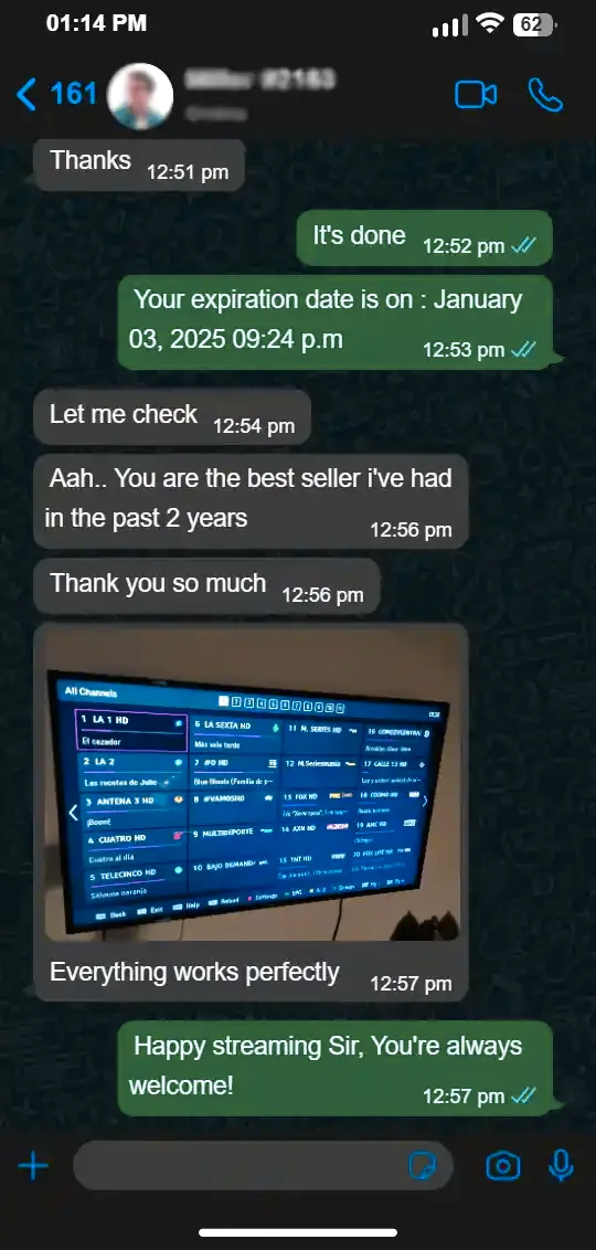 IPTV happy customer 6