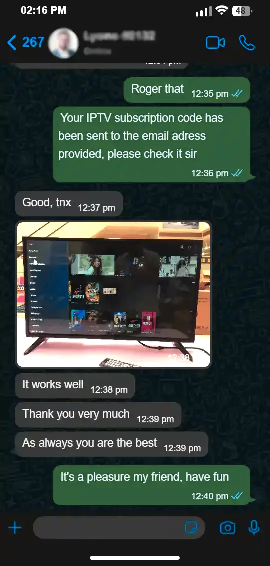 IPTV happy customer 7
