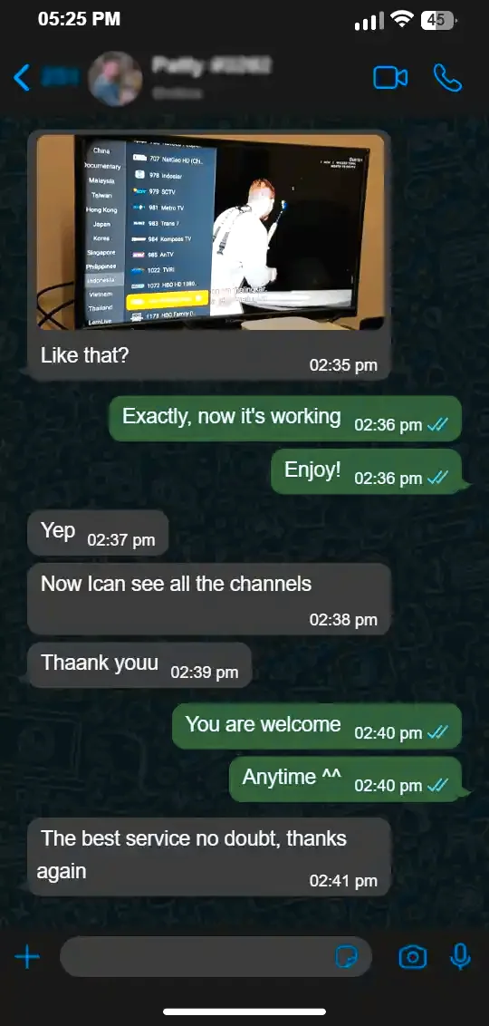 IPTV happy customer 9